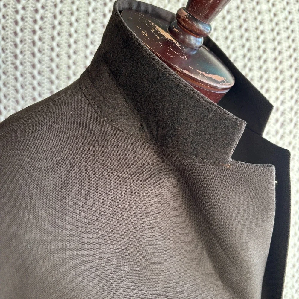 VTG NWOT‎ Pierre Cardin 4 Button Notch Blazer Sport Coat 38R-40R Brown Colombia